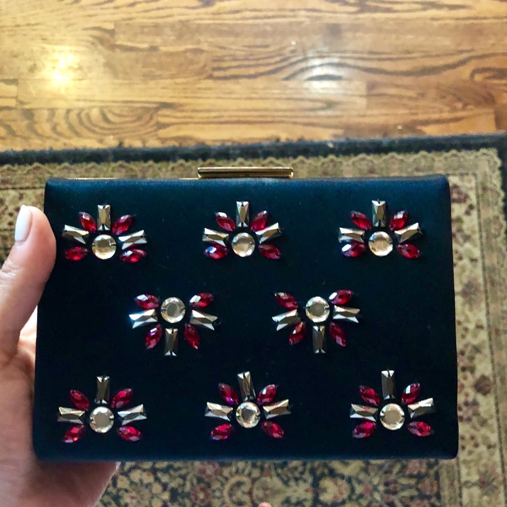 Kate Spade Satin Gold Plated Evening Clutch